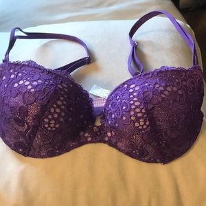 COPY - NWOT purple lace bra